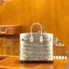 c8e4f42b7080dd6.jpg 爱马仕 Birkin 25cm 原色 雪花仿蜥蜴皮 全手工缝制 稀有 现货