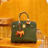 爱马仕 Birkin 30cm 丛林绿 金扣 南非KK级鸵鸟皮 全手工缝制