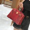 爱马仕 新增现货 birkin 铂金包 法拉利红 一级鳄鱼皮 30cm