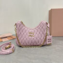 miumiu缪缪*5BH211单肩包粉色免检版