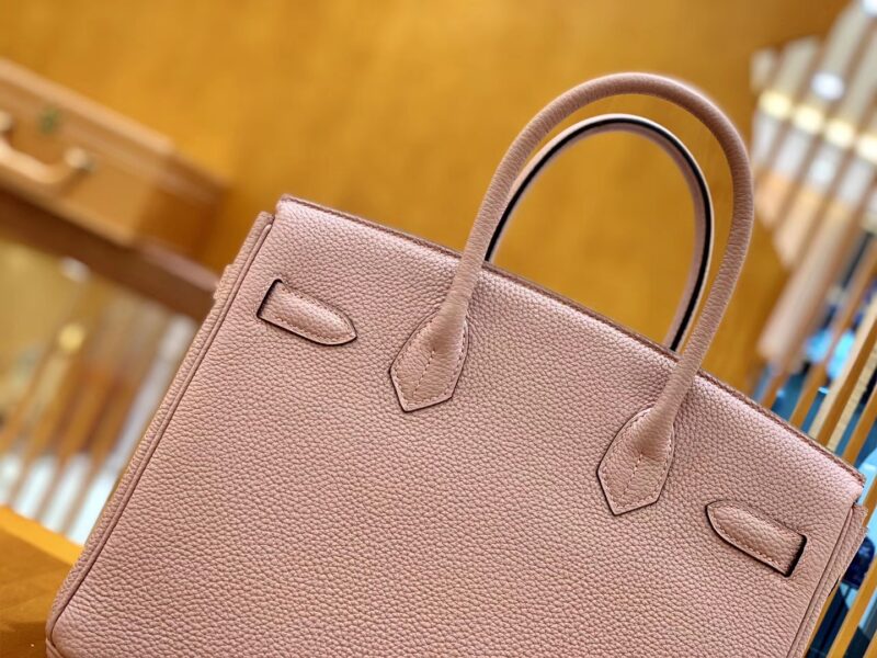 爱马仕 Birkin 30cm 丁香紫 金扣 德国进口togo 牛皮 全手工缝制 - Image 3