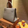 爱马仕 Kelly凯莉包 togo小牛皮 大象灰 进口原料 原版蜜蜡线 金扣 28cm