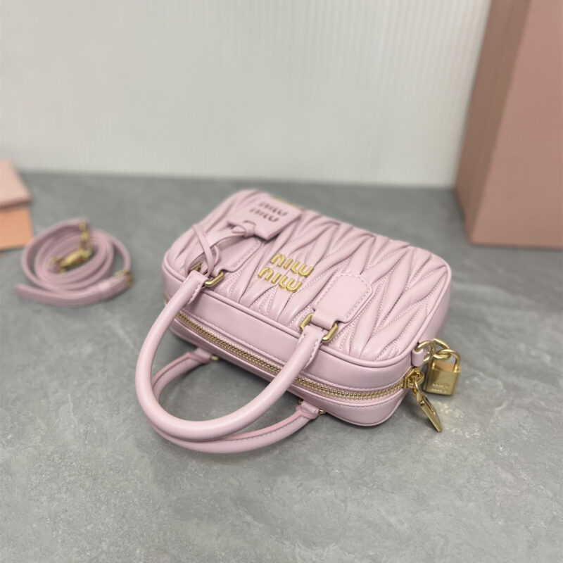 miumiu缪缪TooPretty系列5BB123保龄球手袋粉色 - Image 6