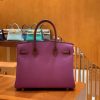 爱马仕 Birkin 30cm. Touch 系列 哑光鳄鱼皮拼牛皮 葡萄紫 高订版本