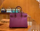 爱马仕 Birkin 30cm. Touch 系列 哑光鳄鱼皮拼牛皮 葡萄紫 高订版本