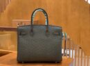 爱马仕 Birkin 30 鸵鸟皮 锡器灰 全手工缝制