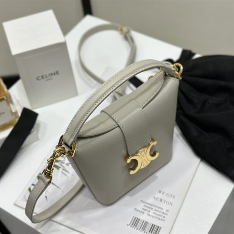 Celine*BucketMini系列手袋10K943灰色免检版 - Image 6