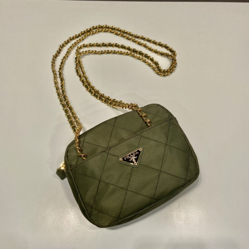 Prada中古单肩包1BD632军绿色免检版 - Image 4