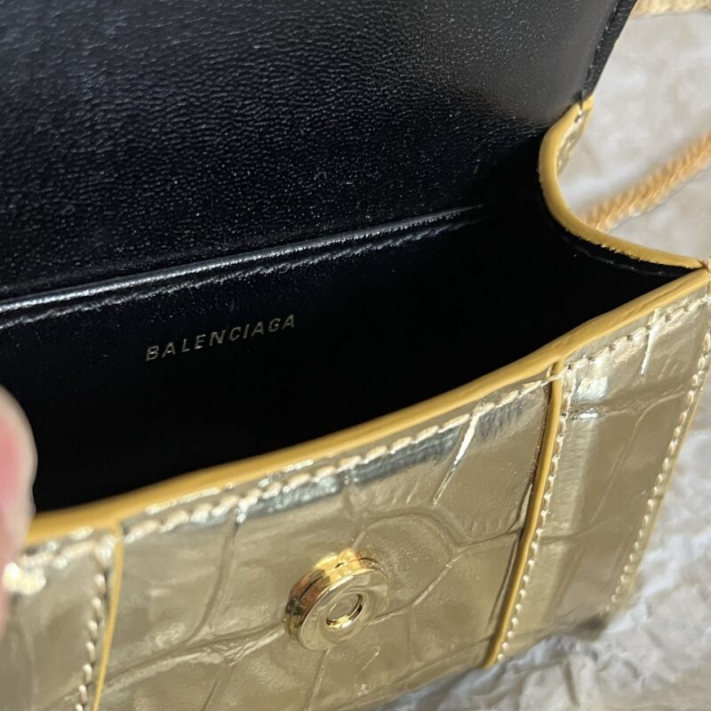 Balenciaga*Nano系列迷你沙漏包金色 - Image 9