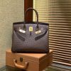 cea7284f7c736a0.jpg 爱马仕 Birkin 30cm 巧克力 南非进口鸵鸟皮 顶级手缝工艺 金扣