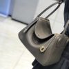 爱马仕 Lindy琳迪包 大象灰 德国进口togo牛皮 蜡线全手工缝制 26cm