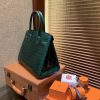 爱马仕 Birkin 祖母绿 一级尼罗鳄鱼皮 顶级工艺全手工制作 25cm