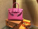 爱马仕 Birkin 30cm ( 铂金包) Togo小牛皮 玉兰粉 原版蜜蜡线 全手工缝制