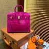 爱马仕 Birkin铂金包 天方夜谭紫 一级皮 尼罗鳄鱼 进口原料 顶级手缝工艺 25cm