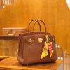 爱马仕 Birkin Touch 蜜糖棕 金棕 鳄鱼皮拼牛皮 全手工缝制 30cm