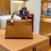 爱马仕 Mini Kelly 美洲鳄鱼皮 哑光 臻品级别 19cm