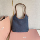 miumiu缪缪*IVY系列5BG231限定款Tote包牛仔布免检版