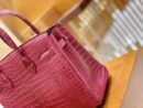 爱马仕 Birkin 30cm 石榴红 金扣 尼罗 雾面 两点 鳄鱼皮 全手工