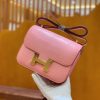d0a93da2a7c14f1.jpg 爱马仕 Constance 空姐包 樱花粉 3Q粉 仿蜥蜴皮 全手工缝制 18cm 金扣 现货