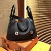 爱马仕 Lindy琳迪包 经典黑 德国进口togo牛皮 全手工缝制 金扣 30cm