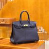 爱马仕 Birkin 30cm 鸢尾蓝 Togo小牛皮 金扣 原版蜜蜡线 顶级手工缝制