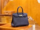 爱马仕 Birkin 30cm 鸢尾蓝 Togo小牛皮 金扣 原版蜜蜡线 顶级手工缝制