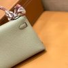 爱马仕 Mini kelly 斑鸠灰 掌纹小牛皮 全手工缝制 臻品级别 19cm 银扣 现货