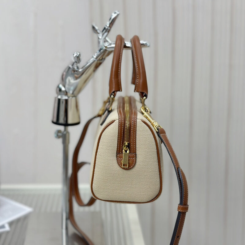 Celine*Celin系列波士顿手袋113773米色免检版 - Image 4