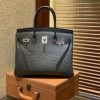 爱马仕 Birkin 30cm 松柏绿 南非进口鸵鸟皮 顶级手缝工艺 金扣