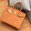 爱马仕 新增现货 birkin 铂金包 经典橙 德国进口小牛皮 金扣 30cm