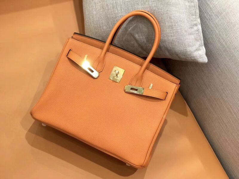 爱马仕 新增现货 birkin 铂金包 经典橙 德国进口小牛皮 金扣 30cm - Image 7