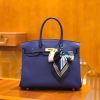 爱马仕 Birkin 30cm 琉璃蓝 Togo小牛皮 金扣 原版蜜蜡线 顶级手工缝制