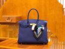 爱马仕 Birkin 30cm 琉璃蓝 Togo小牛皮 金扣 原版蜜蜡线 顶级手工缝制
