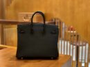 爱马仕 Birkin Touch 铂金包 经典黑 拼 祖母绿 牛皮拼鳄鱼皮 金扣 25cm