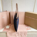 miumiu缪缪*IVY系列5BG231限定款Tote包牛仔布免检版