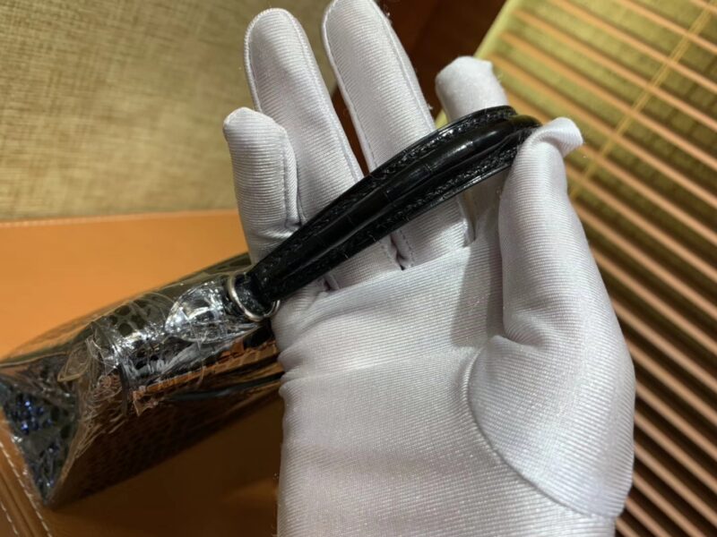 爱马仕 Mini Kelly 黑色 一级美洲鳄鱼皮 顶级全手工缝制 臻品级别 19cm 2代 - Image 2