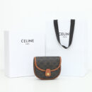 Celine*TriompheCanvas系列Mini袋196702棕免检版