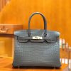 d44fe667526579b.jpg 爱马仕 Birkin 30cm 海鸥灰 尼罗鳄鱼皮 金扣 原版蜜蜡线 顶级手缝 现货