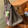 爱马仕 Birkin 25cm ( 铂金包) Togo小牛皮 大象灰 原版蜜蜡线 全手工缝制