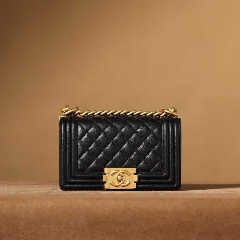 Chanel LeBoy黑色口盖包S免检版 - Image 3