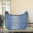Chanel 24S系列AS4532水洗丹宁Hobo包中号免检版
