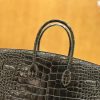 爱马仕 Birkin 35cm 美洲鳄鱼 石墨灰 银扣