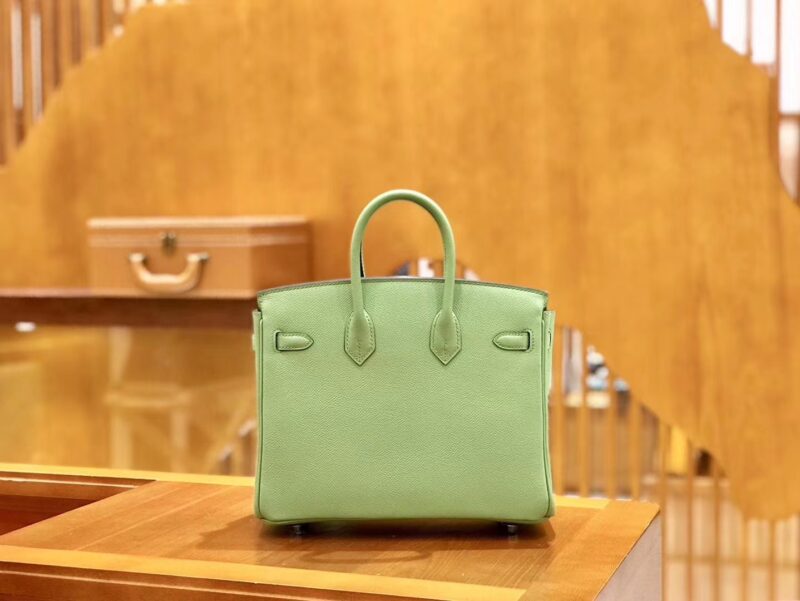 爱马仕 Birkin 25cm 牛油果绿 Epsom小牛皮 金扣 原版蜜蜡线 顶级手缝 - Image 3