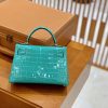 d621fe768d03cde.jpg 爱马仕 Mini Kelly 迷你凯莉 U1 维罗纳绿 亮面鳄鱼 一级 顶端级别 美洲 臻品级别 金扣 19cm