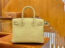 爱马仕 Birkin 30cm 奶黄色 金扣 一级皮 尼罗鳄鱼皮 臻品级别