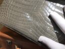 爱马仕 Birkin铂金包 斑鸠灰 一级皮 尼罗鳄鱼 进口原料 顶级手缝工艺 银扣 30cm