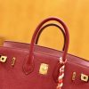 d714128e25012b7.jpg 爱马仕 Birkin 25cm 石榴红 Togo小牛皮 金扣 全手工缝制