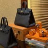 d7670bd6a548acc.jpg 爱马仕 Birkin 25cm ( 铂金包) Togo小牛皮 经典黑金 原版蜜蜡线 全手工缝制
