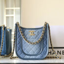 Chanel 24S系列AS4532水洗丹宁Hobo包大号免检版