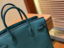 爱马仕 Birkin铂金包 孔雀绿 德国进口小牛皮 顶级品质全手工缝制 金扣 30cm